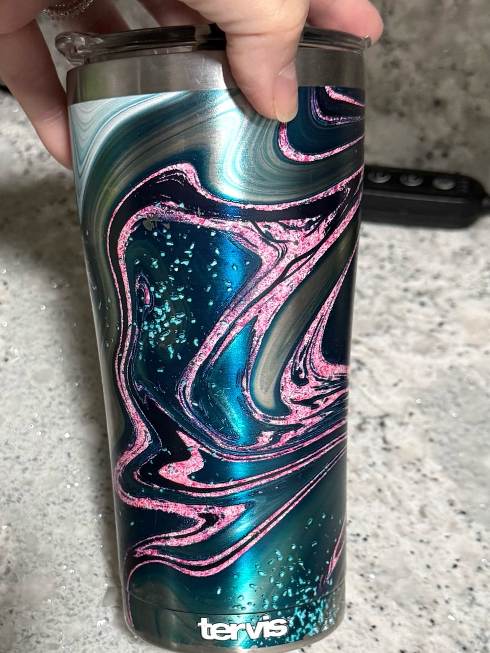 TERVIS Aqua Marlin Pattern Stainless Tumbler